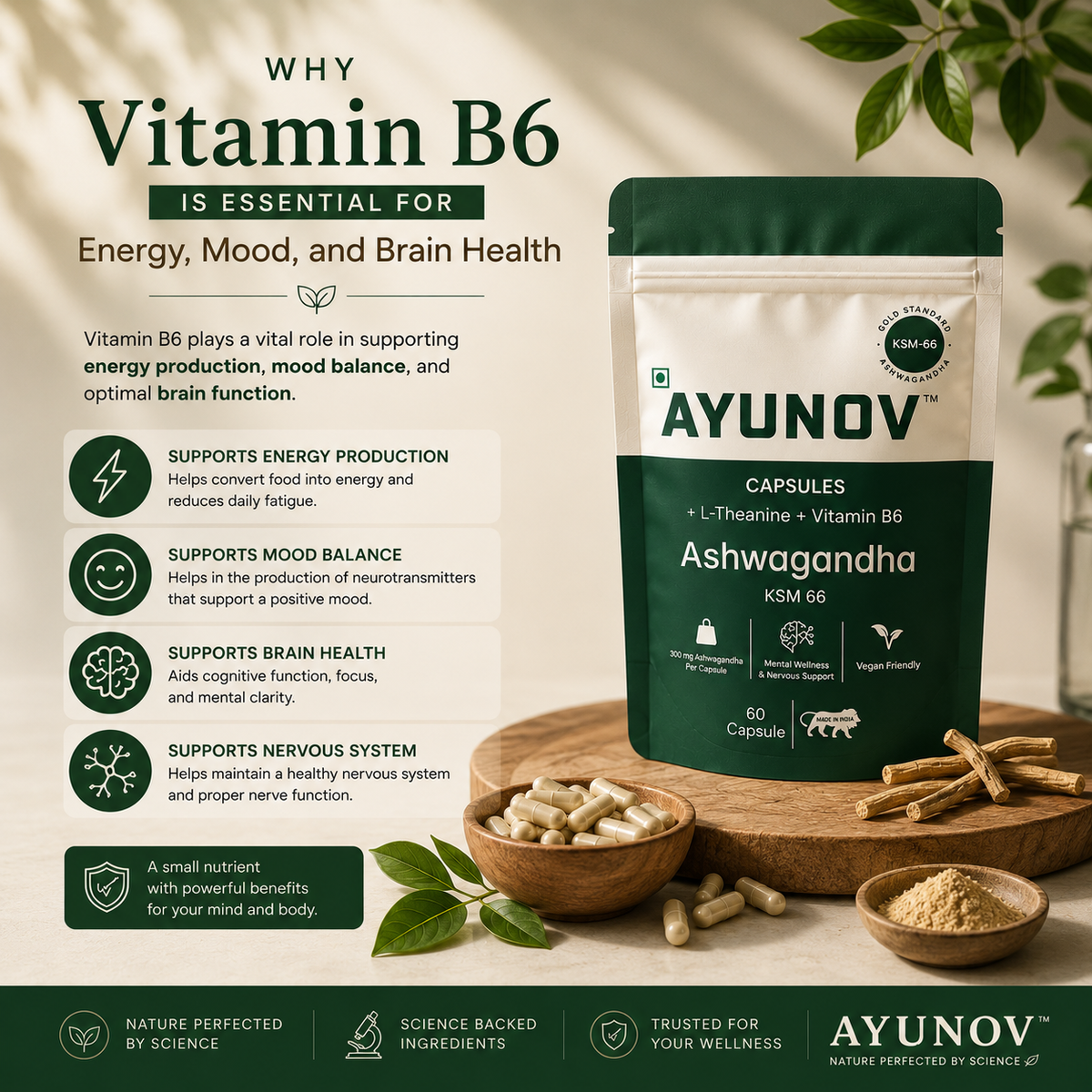 Why Vitamin B6 Is Essential for Energy, Mood, and Brain Health