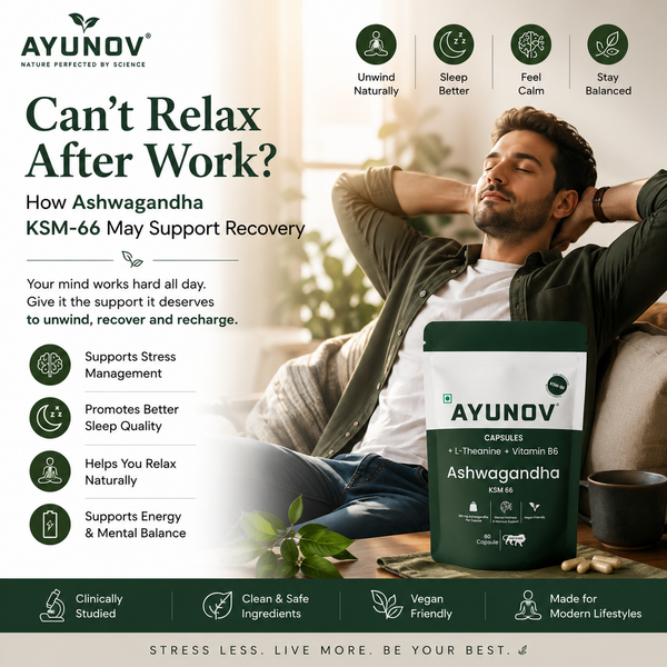 Can't Relax After Work? How Ashwagandha KSM-66 May Support Recovery