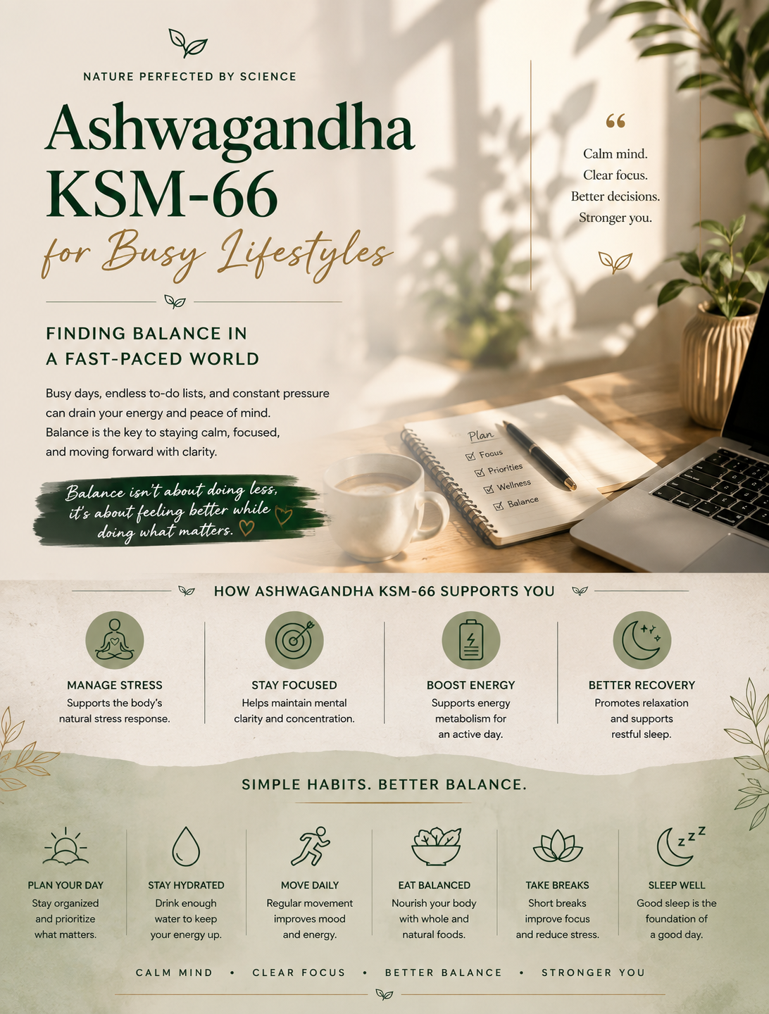 Ashwagandha KSM-66 for Busy Lifestyles: Finding Balance in a Fast-Paced World