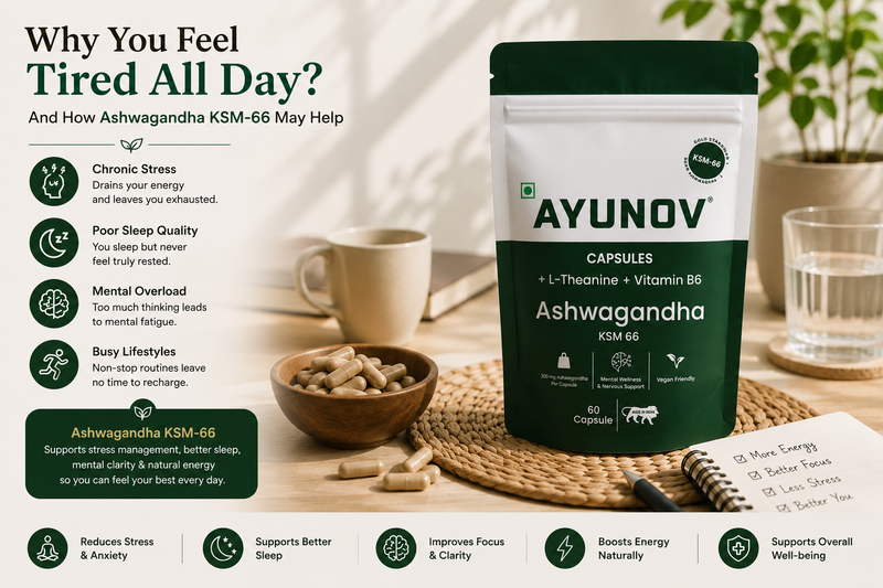Why You Feel Tired All Day (And How Ashwagandha KSM-66 May Help)