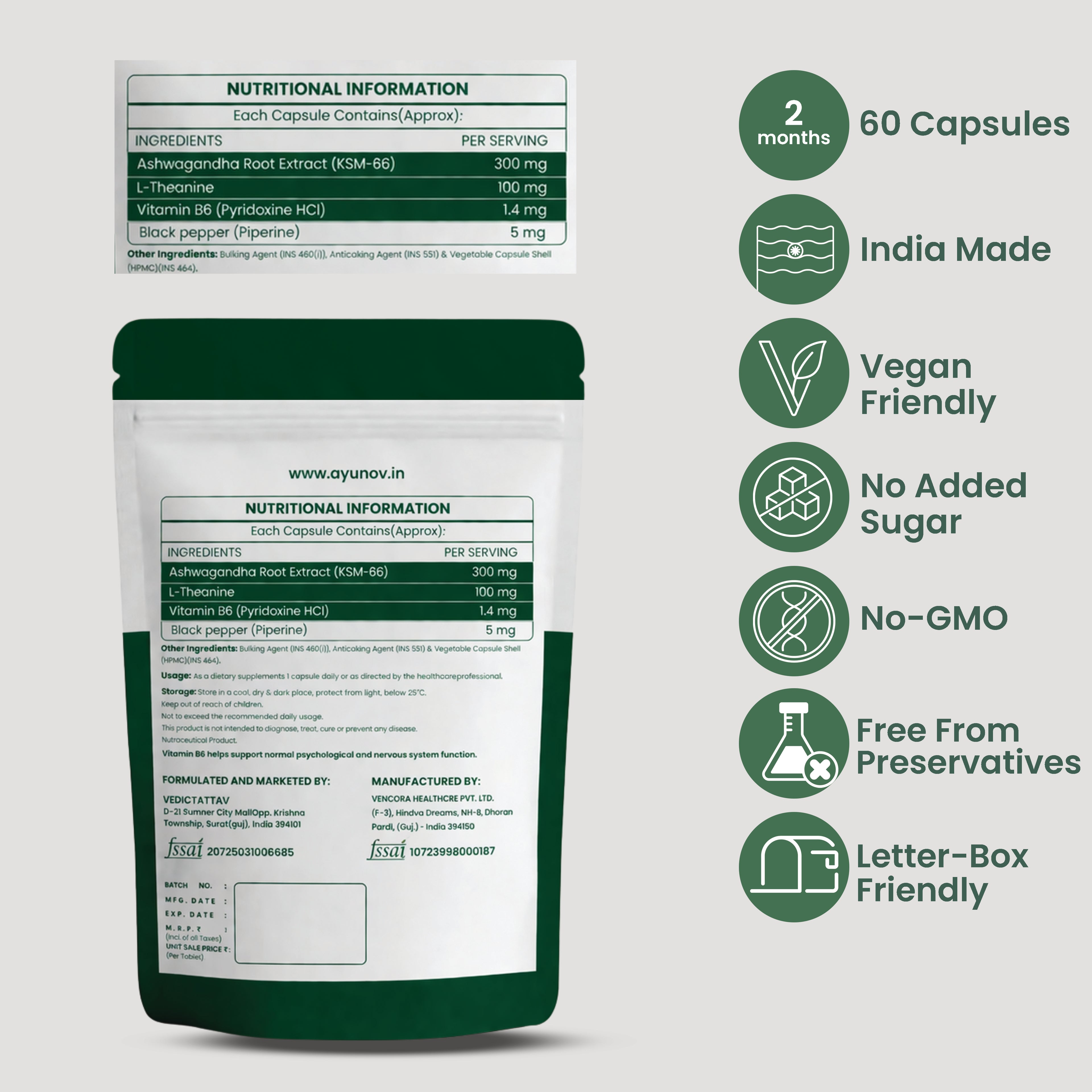 Ashwagandha Capsules KSM 66