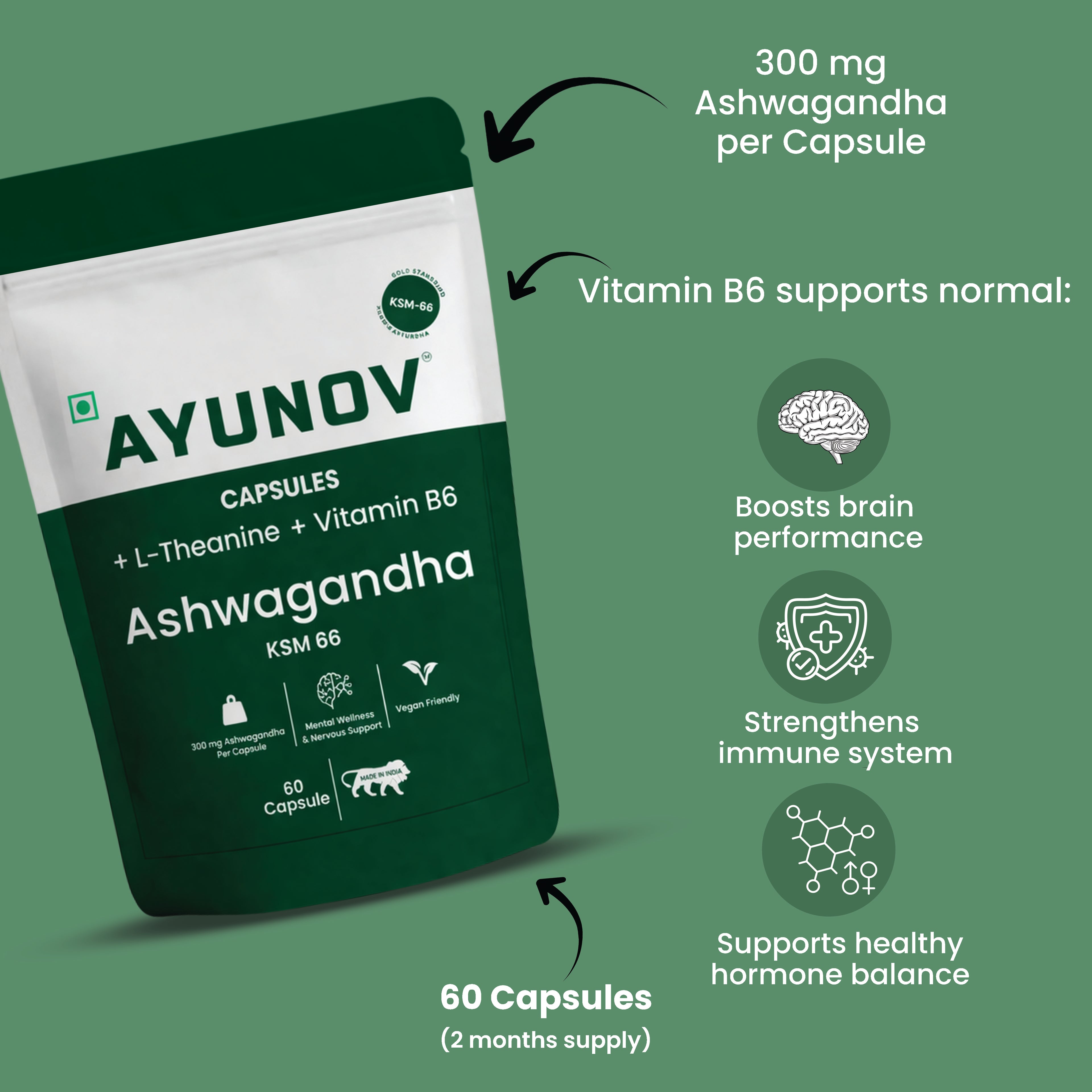 Ashwagandha Capsules KSM 66